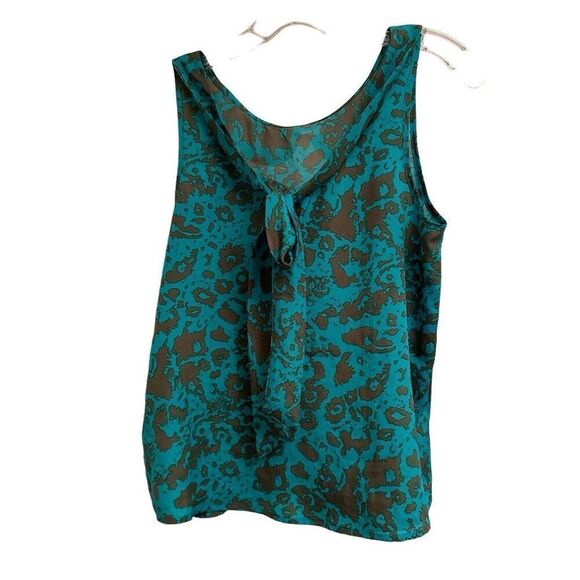 Forever 21 grey and turquoise blouse - Picture 1 of 6